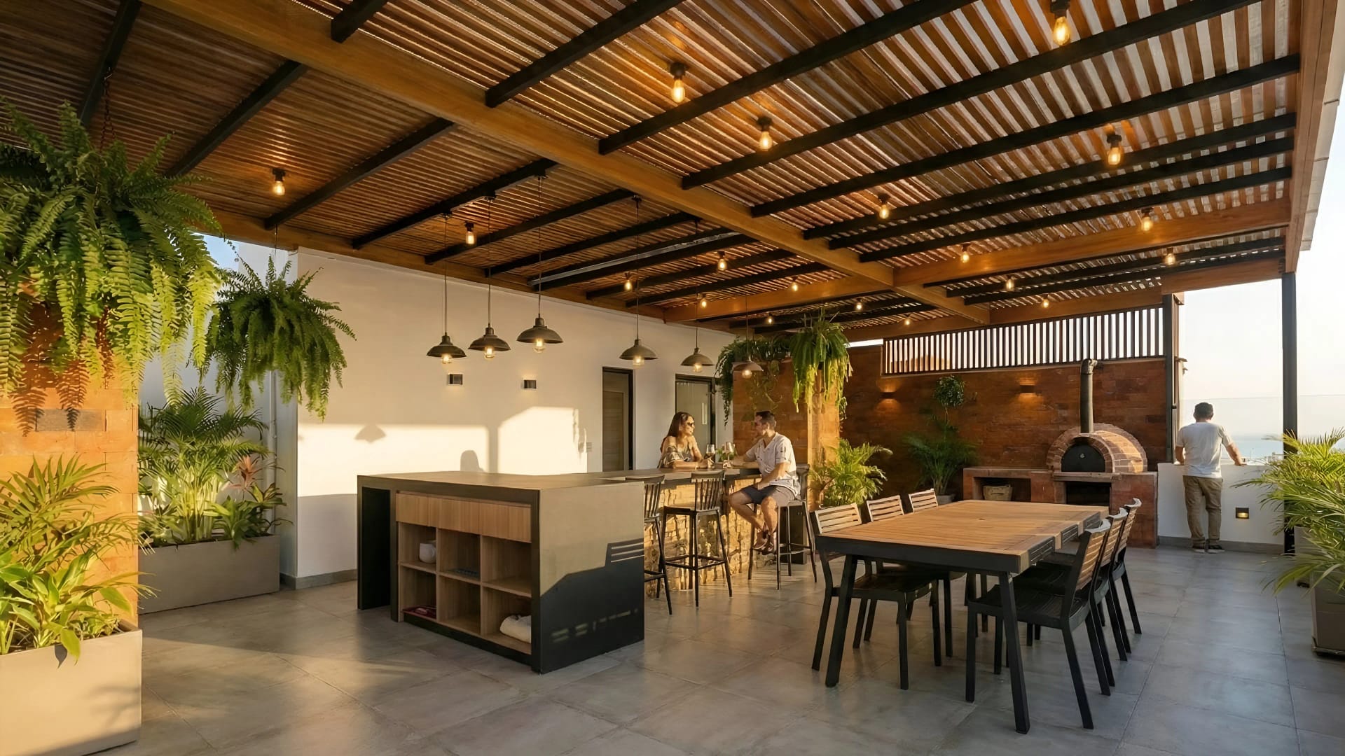 Terraza y azotea disenada por Comfort Studio en Lima